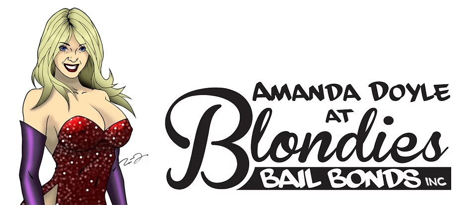 Blondies Bail Bonds logo, Amanda Doyle, Las Vegas